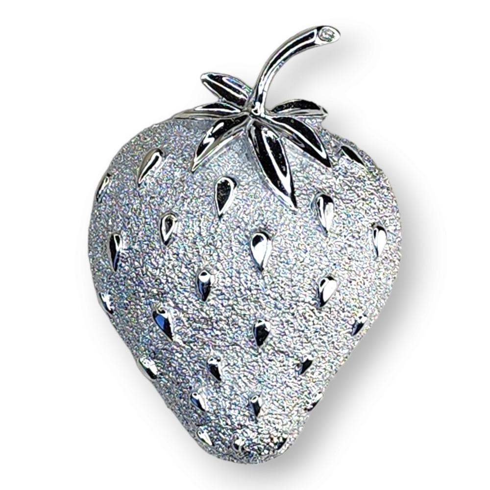 Vintage Sarah Coventry Large Strawberry Brooch Pin